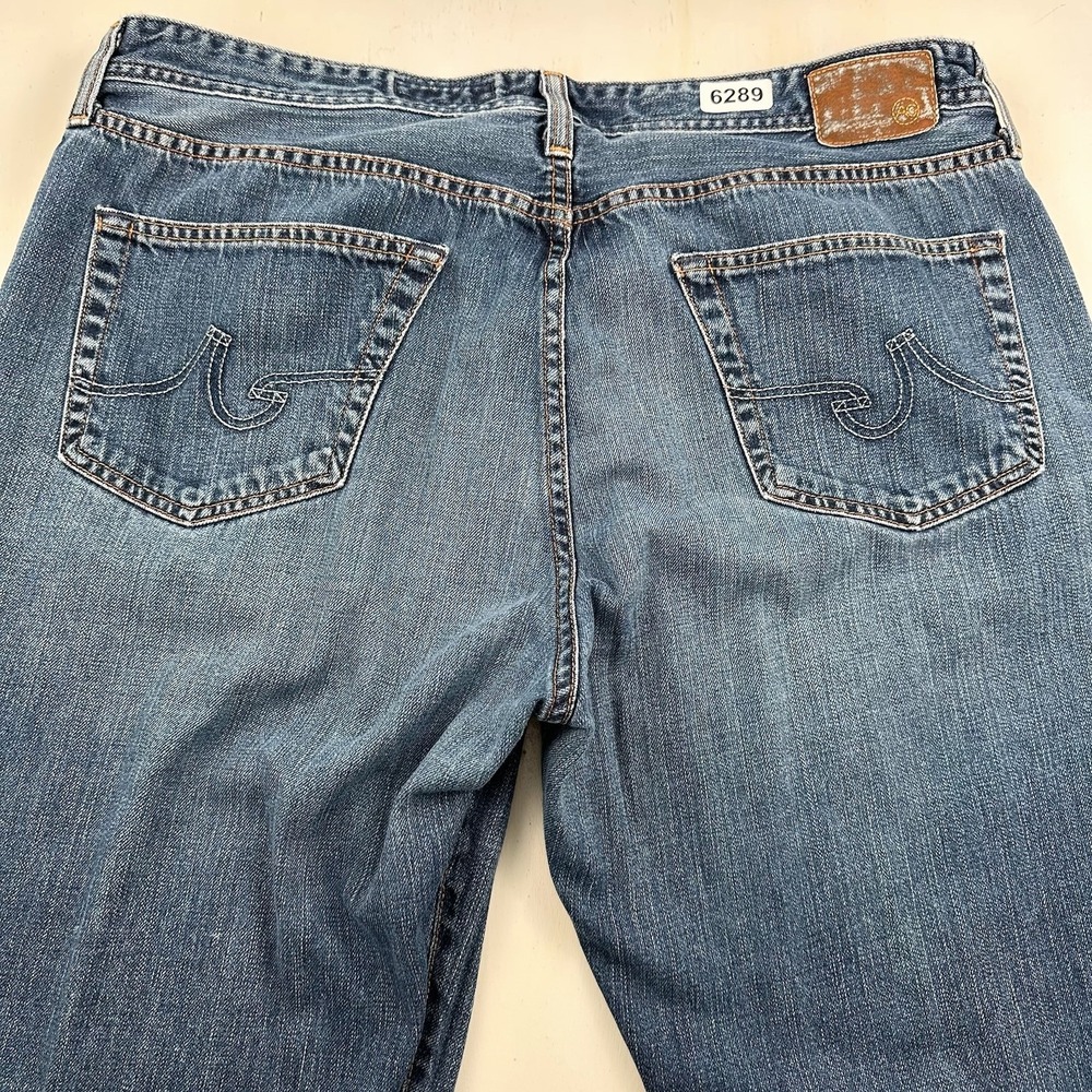 VTG AG Adriano Goldschmied Hero Relaxed Jeans Mens 39x32‎ Blue Y2K Skater USA